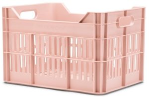 Gerecyclede Fietskrat Urban Proof Click 30 Liter - Pastelroze