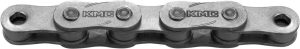 Ketting single speed KMC Z1eHX Narrow EPT 112 schakels - donker zilver