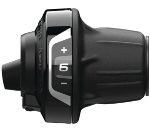 Draaiversteller (rechts) 6-speed Shimano Tourney SL-RV400 - zwart/zilver