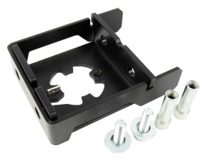 Ahead stuurpenadapter Qibbel 1 1/8" geïntegreerde kabels - zwart