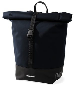 Gerecyclede enkele fietstas Urban Proof Rolltop 20 liter 30 x 15 x 42cm - blauw