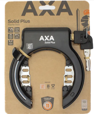 Ringslot Axa Solid Plus zwart (op kaart)