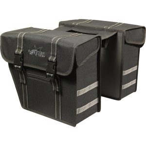 Dubbele fietstas Greenlands City 25 liter zwart