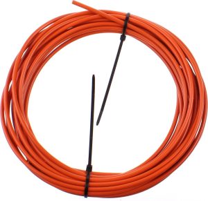 Buitenkabel (rem) Elvedes met teflon voering ø4,9mm - 10 meter op rol - oranje