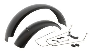 Spatbord set Mirage 20 Fatbike incl. bevestiging - zwart