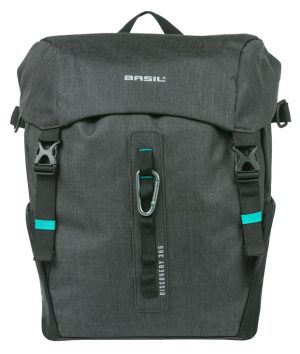 Enkele tas Basil Discovery 365D L MIK 20L 15 x 23 x 35 cm - zwart