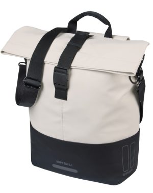 Cove shopper Basil MIK 14-16L 14 x 29 x 36 cm - zwart/wit
