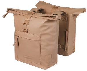 Dubbele fietstas Basil Brooklyn 41L 14 x 30 x 37 cm - zand