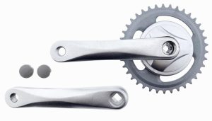 Crankstel Vinty 38T - 170 mm crankarm - zilver
