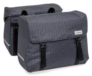 Dubbele fietstas New Looxs Mondi Joy Double - 38 liter - 39 x 18 x 32 cm (2x) - Nima Black