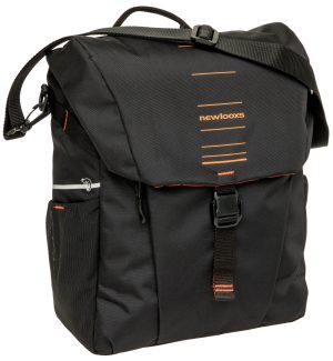 Enkele fietstas New Looxs Vigo Single - 20 liter - 30 x 19 x 40 cm - Black-Orange