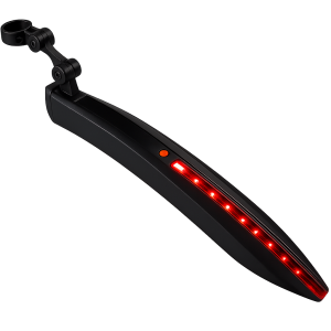 Mirage achterspatbord op zadelpen met QR en LED-strip 24-29 inch