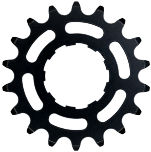 Tandwiel KMC Voor enviolo 18T O-MO Staal 3/32 inch - Zwart