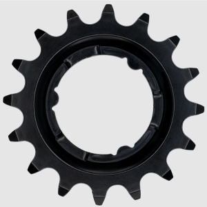 Tandwiel KMC Voor Shimano 16T O-MO Staal 3/32 inch - Zwart