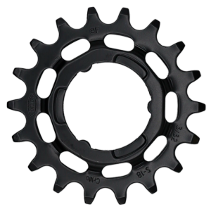 Tandwiel KMC Voor Shimano 18T O-MO Staal 3/32 inch - Zwart