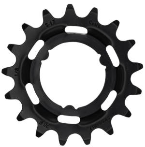 Tandwiel KMC Voor Shimano 17T O-MO Staal 1/8 inch - Zwart