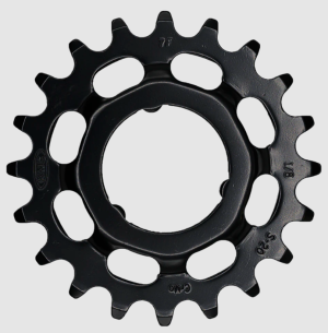 Tandwiel KMC Voor Shimano 20T O-MO Staal 1/8 inch - Zwart