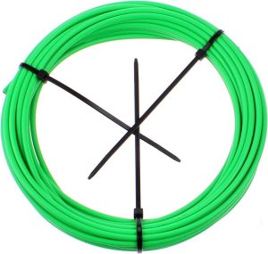Buitenkabel (rem) Elvedes met teflon voering ø4,9mm - 10 meter op rol - neon groen