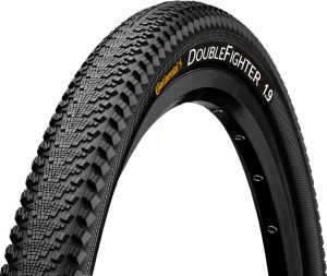 Buitenband Continental DoubleFighter III 26 x 1.90" / 50-559 - zwart met reflectie