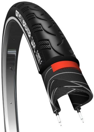 Buitenband CST Breaker 28 x 1.40"/ 37-622 anti-lek - zwart met reflectie