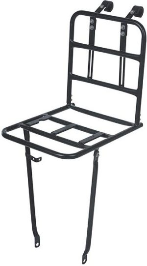 Voordrager Basil Front Carrier L 40 x 28 x 96 cm - mat zwart