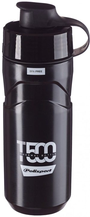 Thermo bidon Polisport T500 - 500 t/m 650 ml - zwart