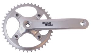 Crankstel 42T Sturmey Archer FCS720 voor 3/32" ketting 170mm - voor vierkante as - zilver