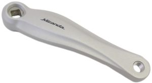 Crankarm links Miranda Beta 1 170mm mdl. Gazelle Nexus - Zilver