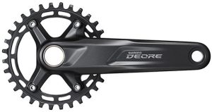 Crankstel 10/11 speed Shimano Deore FC-M5100-1 met 170mm crankarm 30T - zwart