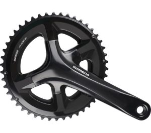 Crankstel 2 x 11 speed Shimano Road FC-RS510 - 172,5/50-34T met holle as - zwart