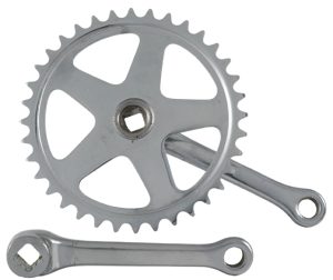 Crankstel 36T Vinty 1/8" spieloos 130mm staal - zilver