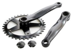 Crankstel 36T Vinty ST 1/8" - 152 mm crankarm - zwart