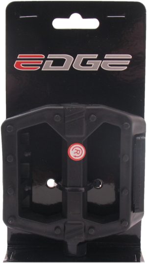 Pedaalset BMX Edge breed kunststof zwart