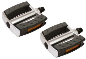 Pedaalset Marwi SP-2828 aluminium huis non-slip - zwart/zilver (op kaart)