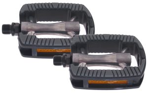 Pedaalset Marwi SP-821 aluminium huis non-slip - zwart / zilver (op kaart)