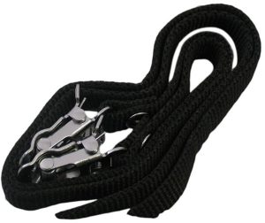 Toeclipsriempjes / pedaalriempjes Edge nylon - zwart