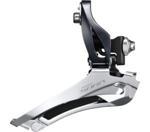 Voorderailleur 2 x 9-speed Shimano Sora FD-R3000 aanlas - down pull - 46-52T - Zwart/Zilver