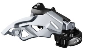 Voorderailleur 3 x 9-speed Shimano Acera T3000 top swing / dual pull 48T - Zwart/Zilver