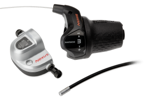 Draaiversteller 3 speed Shimano Nexus SL-3S42E met kabels en clickbox - zwart (werkplaatsverpakking)