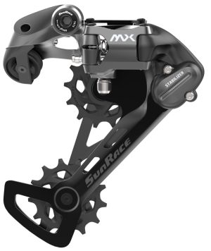 Achterderailleur 10/11/12-speed Sunrace RDMX600 met middellang kooi - directe montage - Zwart