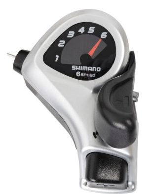 Versteller rechts 6 speed Shimano ST-TX50 - zwart/zilver