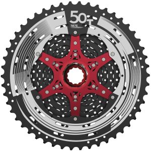 Cassette 12 speed Sunrace CSMZ90 11-50T - zwart met rode spider