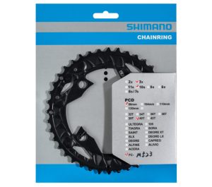 Kettingblad 40T Shimano FC-MT500 / FC-M523 voor kettingbeschermer (AN) 10 speed - zwart