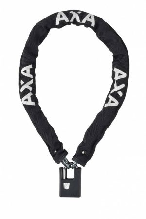Kettingslot Axa Clinch+ 85/6 met polyester hoes - zwart