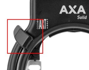 Slotknop Axa Solid - zwart