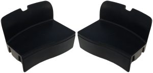 Afdekkapjes voor Axa Defender - zwart (set)