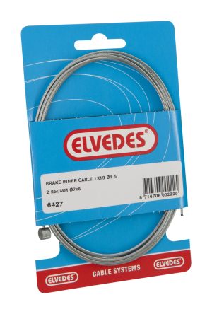 Rem binnenkabel Elvedes 2250mm gegalvaniseerd ø1,5mm T-nippel (op kaart)