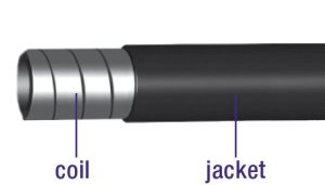 Rem buitenkabel Elvedes zonder teflon voering ø5,0mm / 30 meter - zwart (in een doos)