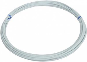 Rem buitenkabel Elvedes met teflon voering ø5,0mm / 10 meter - wit (rol)