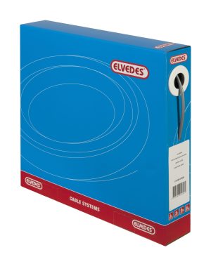 Schakel buitenkabel Elvedes met voering 30 meter / ø5,0mm - zilver (30 meter in doos)